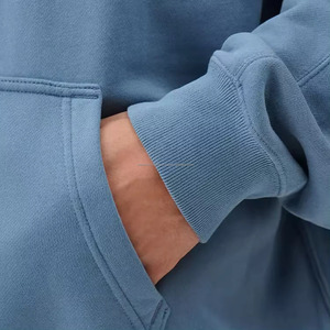 เสื้อฮู้ดสวมหัวกันลมสำหรับผู้ชายเสื้อสเวตเตอร์ไซส์ใหญ่พิเศษผ้าฝ้าย100% ปักโลโก้ได้ตามต้องการเสื้อผ้า3D พิมพ์ลายนูน - Product Image 3