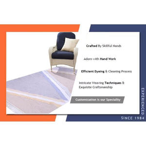 Meilleure vente abstrait pliable plat armure coton tapis écologique léger lavable doux tapis facile de stockage voyage temporaire - Product Image 4