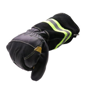 Gants de travail de protection des mains respirants Gants de pompier en cuir tendance Meilleure fabrication Gants de pompier de service OEM - Product Image 3