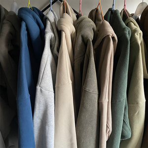 Pull à capuche en coton épais pour hommes et femmes 400G respirant Sports d'hiver tricoté Sports Loisirs Couleur unie Streetwear Front - Product Image 4