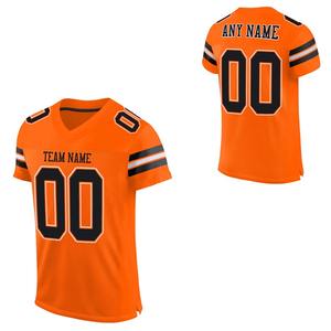 Conjunto de camiseta de fútbol americano transpirable de alto rendimiento, diseño personalizado, uniforme corto impreso por transferencia de calor, ropa deportiva OEM ODM - Product Image 3