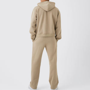 Conjunto de chándal con capucha y cremallera con estampado de diseño personalizado para hombre, ropa de calle de talla grande de algodón 100%, ropa de invierno - Product Image 2