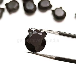 Perles en Onyx noir naturel sculptées à la main perles de charmes de chat en pierres précieuses en vrac 12mm vente en gros perles de sculpture de chat Kitty pour la fabrication de bijoux en vrac - Product Image 4