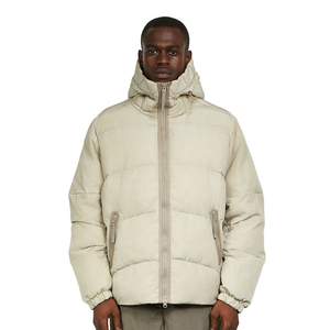 Fashion Style Plus Size <b>Men</b> Winter Puffer <b>Jacket</b> Custom Stand Collar Front Logo High Quality <b>Lightweight</b> Eco-Friendly OEM - Product Image 2