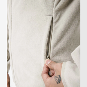Venta al por mayor de los hombres Sherpa Fleece Blouson Street Style cremallera cierre chaqueta con cuello alto servicio OEM para la temporada de invierno - Product Image 5