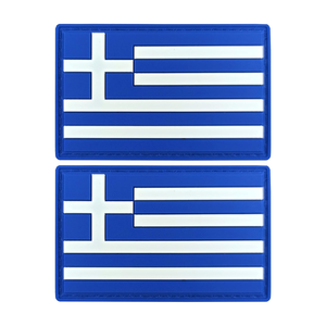 Top Selling Best Material PVC Patch Customized Rubber Logo adhesive merrow border PVC Patch Cheap Price New Design PVC Patch - Product Image 1