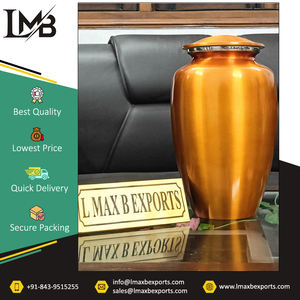 Acabado transparente multicolor Suministros funerarios Cenizas humanas Urnas de aluminio de cremación para adultos de fabricante indio - Product Image 2