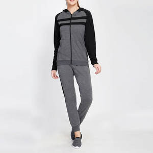 Nueva llegada de chándal con logotipo personalizado, Sudadera con capucha de tamaño personalizado y pantalón para correr, conjunto de chándales de 2 piezas para mujer - Product Image 3