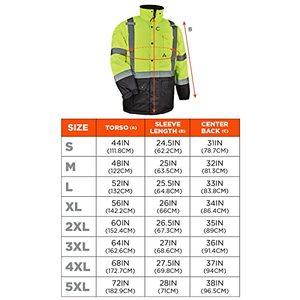 Ergodyne glowear แจ็คเก็ตโพลีเอสเตอร์หุ้มฉนวนฤดูหนาวที่สอดคล้องกับข้อกำหนดด้านความปลอดภัยปรับแต่งโลโก้ได้คุณสมบัติกันน้ำ - Product Image 6