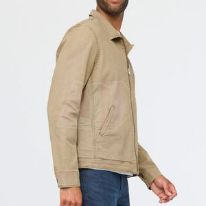 Veste en toile décontractée pour homme, hiver, logo sur le devant, séchage rapide, tissu écologique et durable, pour les voyages, les activités de plein air et les activités quotidiennes - Product Image 3