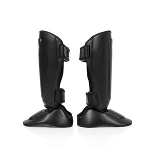 Protections de tibia en cuir de vachette pour MMA, protections de boxe, logo personnalisé, protections de jambe pour entraînement de Muay Thai - Product Image 3