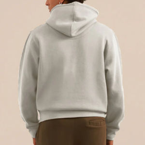 Sudaderas con capucha de invierno para hombre con estampado digital de patrón sólido cuello con capucha hecho de material de poliéster/algodón - Product Image 4