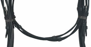 Brida de Cuero Acolchada Suave de Alta Calidad ADEEFA con Riendas y Banda Frontal Decorativa, Herrajes de Acero Inoxidable para Montar a Caballo. - Product Image 5