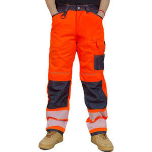 Pantalones de Trabajo Profesionales para Hombre, Resistentes, Multibolsillos, de Seguridad, con Bolsillos para Rodilleras - Product Image 2