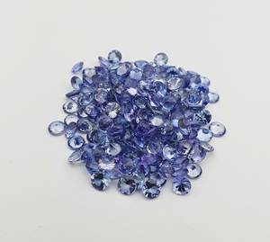 พลอย tanzanite ธรรมชาติทรงกลมอัญมณีหลวม19ชิ้น4.50มม. 7 CT พลอย tanzanite ธรรมชาติพลอย tanzanite ทรงวงรีตัดเป็นรูปวงรี - Product Image 3