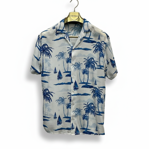 Chemise à manches courtes pour homme à motifs modernes – Coupe décontractée, tissu léger, design estival élégant pour un usage décontracté, tenue de vacances - Product Image 3