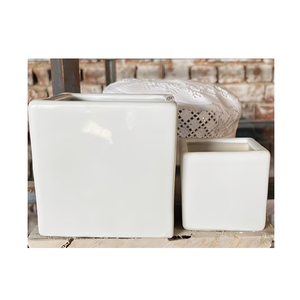 Colorful ceramic planter with handcrafted detail perfect for accenting your favorite plant <b>shelf</b> windowsill or home entrance - Product Image 4