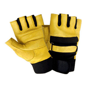 ถุงมือหนังแทคติคอลแบบครึ่งนิ้วสีแทน  บุนิ้วมือ  ระบายอากาศได้ดี  เหมาะสำหรับฝึกซ้อม  ยกน้ำหนัก  กันน้ำ  มีเชือกผูก - Product Image 4