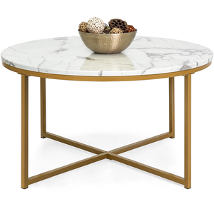 Italian Handcrafted <b>Table</b> Home & Office Decoration Best Quality Marble Top Metal Frame Console <b>Round</b> Multi Purpose Use <b>Table</b> - Product Image 1