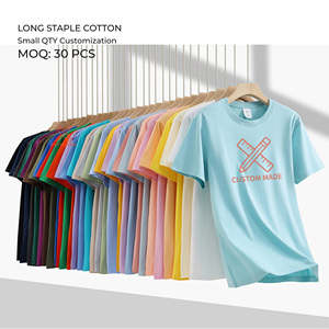 STREETLAB Custom Logo Men's 180gsm Long Staple Cotton T-Shirt Short Sleeve O-Neck Regular Fit Casual Printing Wholesale - Product Image 2