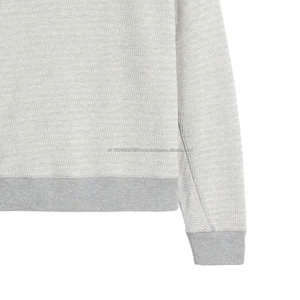 Jersey informal de calidad para hombre, sudaderas de algodón de verano con logotipo bordado holgado, patrón sólido, forro polar de buena calidad - Product Image 6