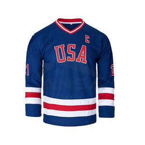 Jersey de Hockey sobre Hielo con Color Personalizado, 100% Poliéster, Números Personalizados, Ropa Deportiva Transpirable, Uniforme de Hockey con Impresión Personalizada - Product Image 2