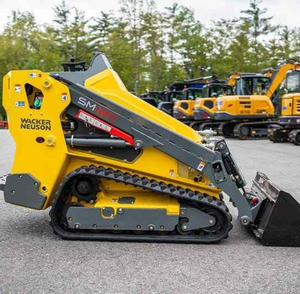 HIGH PRESSURE Wacker Neuson SM100 Mini Skid Steer Loader Diesel <b>Stand</b>-On Compact Loader with Bucket - Product Image 5