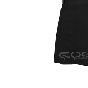 กระโปรงลายตารางสีดำเงาพร้อมลายสก็อตสุดคลาสสิกเพื่อความหรูหราเหนือกาลเวลาและความอเนกประสงค์ที่ทันสมัย - Product Image 4