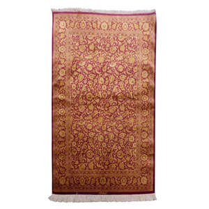 Tapis tissé à la main en laine et coton naturels pour la décoration des sols de la maison et du bureau - Product Image 1