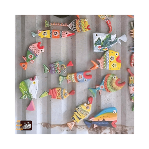 Wholesale <b>Wooden</b> Fish: Unique <b>Painted</b> Designs, Best Price, Fast Shipping From Vietnam - Product Image 1
