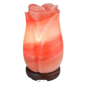 Sian Enterprises Lampe au sel de l'Himalaya Forme de rose exquise élégamment polie pour la décoration de la maison Feng Shui Love Natural Crafts - Product Image 4