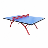 Table de ping-pong d'extérieur en SMC avec structure en acier pour parc, école, aire de jeux