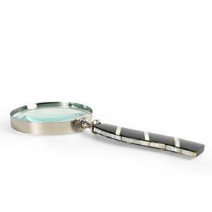 Loupe à bordure argentée artisanale, dernière nouveauté, best-seller, style nautique, pour lecture de près et inspection - Product Image 2