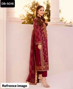 Les dames pakistanaises s'habillent Salwar Kameez avec broderie lourde et travail de pierre en gros magnifiques conceptions de robes prêtes à l'emploi pour les femmes - Product Image 6