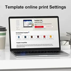 6000 Etichette Adesive Impermeabili per Spedizioni, 30 per Foglio, 1 X 2 5/8, Formato Personalizzabile A4, 200 Fogli per Promozioni e Uso Alimentare - Product Image 6