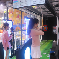 Equipo de Tiro con Arco, Juego de Tiro con Arco de Proyección Interactiva para Interiores, para Niños, Centros de Entretenimiento Familiar