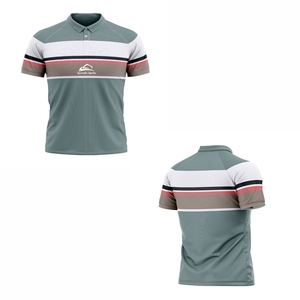 Personalizado de alto rendimiento para hombres para camisas transpirable duradero tejido de poliéster de punto de secado rápido manga corta diseño de impresión informal - Product Image 3