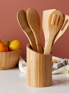 Natural Wooden Spatula <b>Set</b> for Cooking Eco-Friendly <b>Kitchen</b> <b>Utensils</b> | Heat Resistant Food-Grade Wooden Tools - Product Image 4