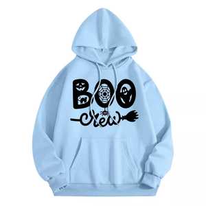 Sudadera con capucha de invierno informal para mujer 100% algodón estampado Puff bordado Zip-up pulóver estilo moda impreso Sudadera con capucha al por mayor - Product Image 1