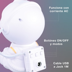 Lampada astronauta a LED per bambini con proiettore 3W (GSC 202800015) - Product Image 4