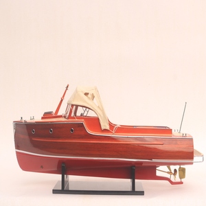 Rapsody Yachts 29 <b>Model</b> <b>Wooden</b> Speed Ship Nautical Style Painted Technique <b>Model</b> Ship - Product Image 1
