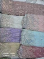 Prêt à stocker nouvelles perles de travail manuel mises à jour importées avec tissu de filet de séquence pour la fabrication de tissu de vêtement de mariage