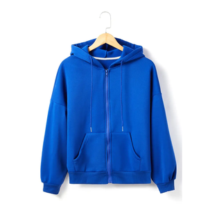 Sweats à capuche de luxe en coton épais unisexe avec broderie en molleton imprimé d'automne Logo personnalisé Taille XS Survêtement uni lourd en vrac - Product Image 3