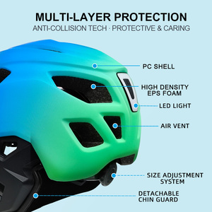 <span class=keywords><strong>Casco</strong></span> de Bicicleta Integral para Niños con Protector de Barbilla Extraíble, Carcasa de EPS y PC para BMX, Ciclismo, Patinaje y Deportes al Aire Libre - Product Image 2