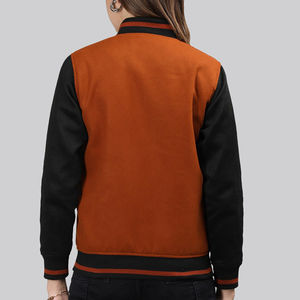 เสื้อแจ็กเก็ตขนสัตว์ใส่ลำลองสำหรับผู้หญิงเสื้อแจ็กเก็ตผ้า100% ทรงสลิมฟิต - Product Image 6