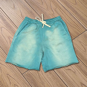 Custom Logo Summer Acid Washed <b>Sweat</b> <b>Shorts</b> for <b>Men</b> 100% Cotton French Terry solid Pattern Drawstring <b>Shorts</b> For <b>Men</b> - Product Image 3