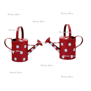 Juego de 4 latas de agua multicolores de hierro de calidad de lujo con rociador Accesorios de decoración de jardín perfectos - Product Image 4