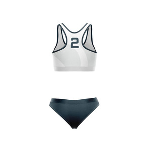 Conjunto de Bikini Deportivo de Voleibol de Secado Rápido Personalizado 2025, Tela de Alta Calidad de 220g, Ropa de Playa Sexy para Mujer, Conjuntos de Bikini Sublimados - Product Image 2