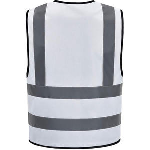 Chaleco de seguridad de alta visibilidad, ropa de trabajo protectora personalizada con logotipo, 5 bolsillos con tiras reflectantes, chaleco de trabajo al aire libre - Product Image 5
