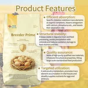 BreederPrime - Premezcla para Aves de Corral para Mejorar la Salud Reproductiva y la Capacidad de Incubación, con Aminoácidos Orgánicos y Minerales Traza Quelados - Product Image 3